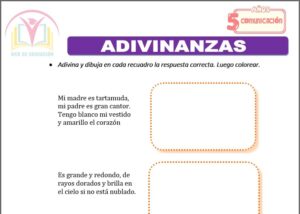 Adivinanzas para cinco años