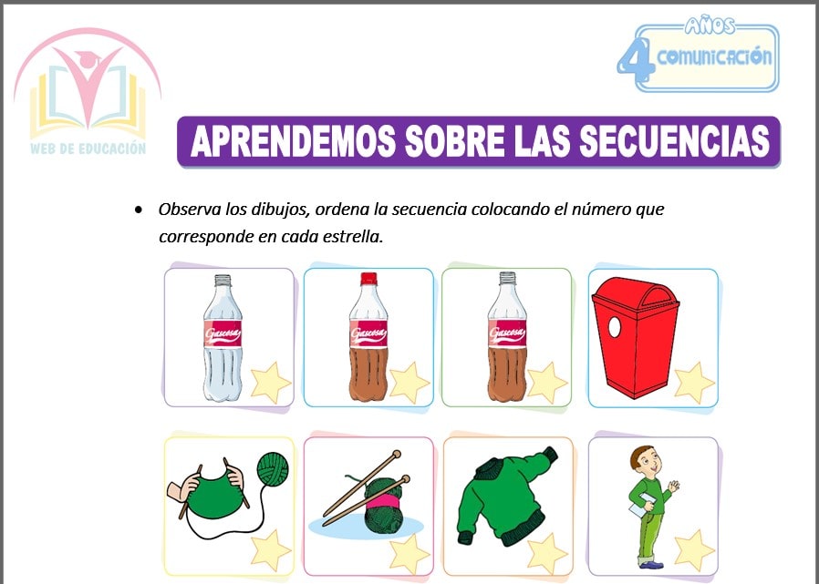 Aprendemos sobre las secuencias para cuatro años