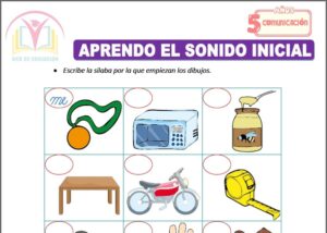 Aprendo el sonido inicial para cinco años