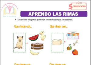 Aprendo las rimas para cinco años