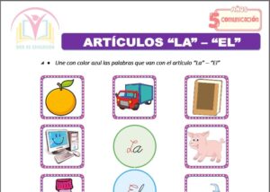Artículos “La” – “El” para cinco años