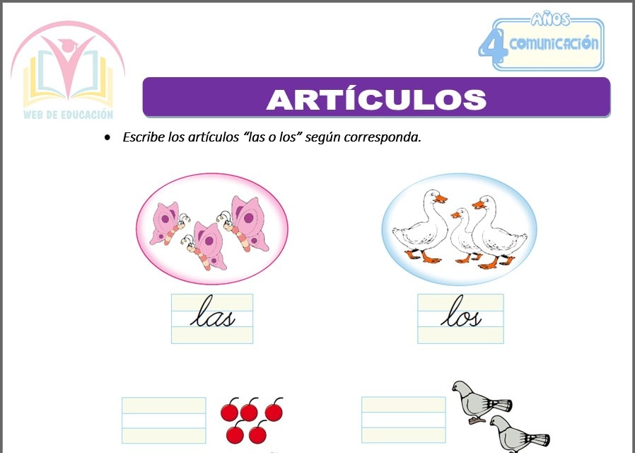Artículos para cuatro años