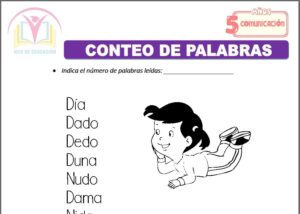 Conteo de palabras para cinco años
