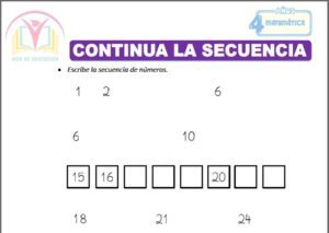 Continua la secuencia para cuatro años