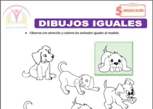 Dibujos iguales para cinco años