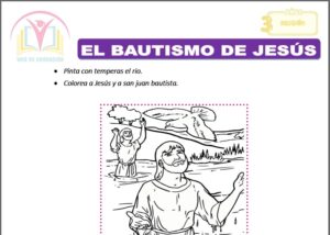 El bautismo de Jesús para tres años