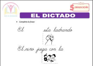 El dictado para cinco años