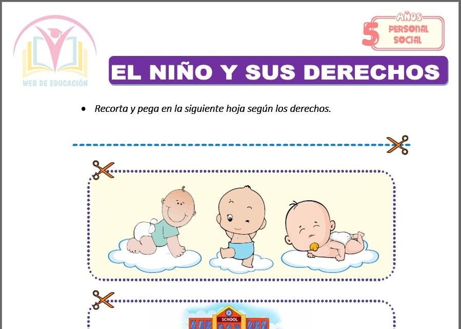 El niño y sus derechos para cinco años