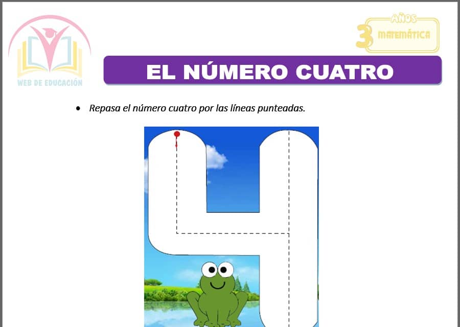 El número cuatro para tres años