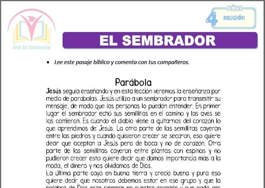 El sembrador para cuatro años