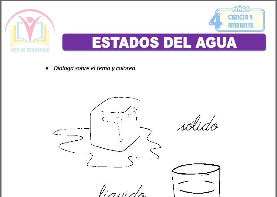 Estados del agua para cuatro años