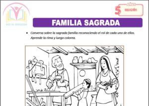 Familia sagrada para cinco años