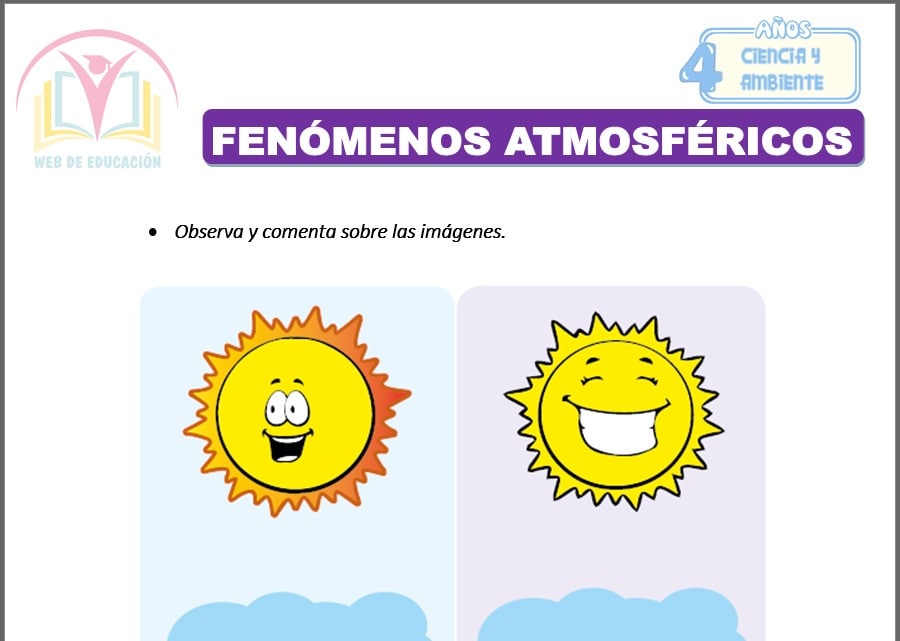 Fenómenos atmosféricos para cuatro años