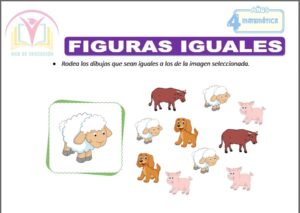 Figuras iguales para cuatro años