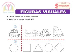 Figuras visuales para cinco años