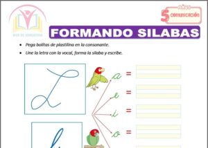Formando silabas para cinco años
