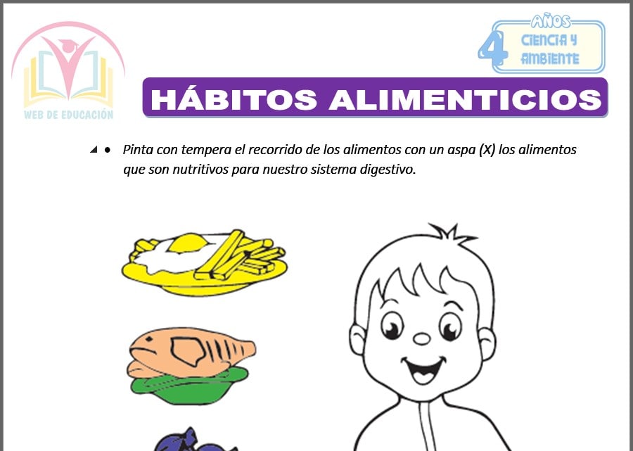 Hábitos alimenticios para cuatro años