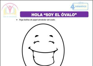 Hola “soy el óvalo” para cuatro años