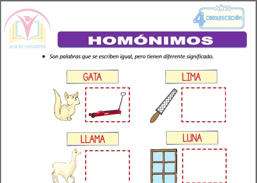 Homónimos para cuatro años