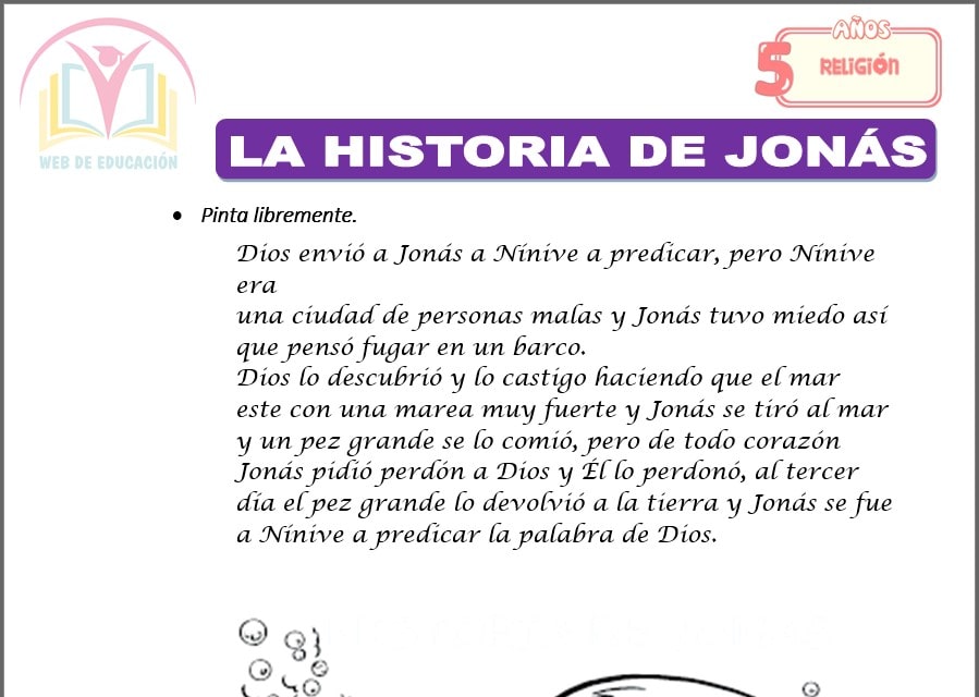 La historia de Jonás para cinco años