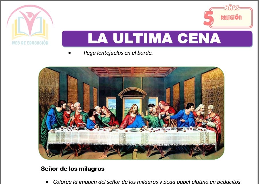 La ultima cena para cinco años