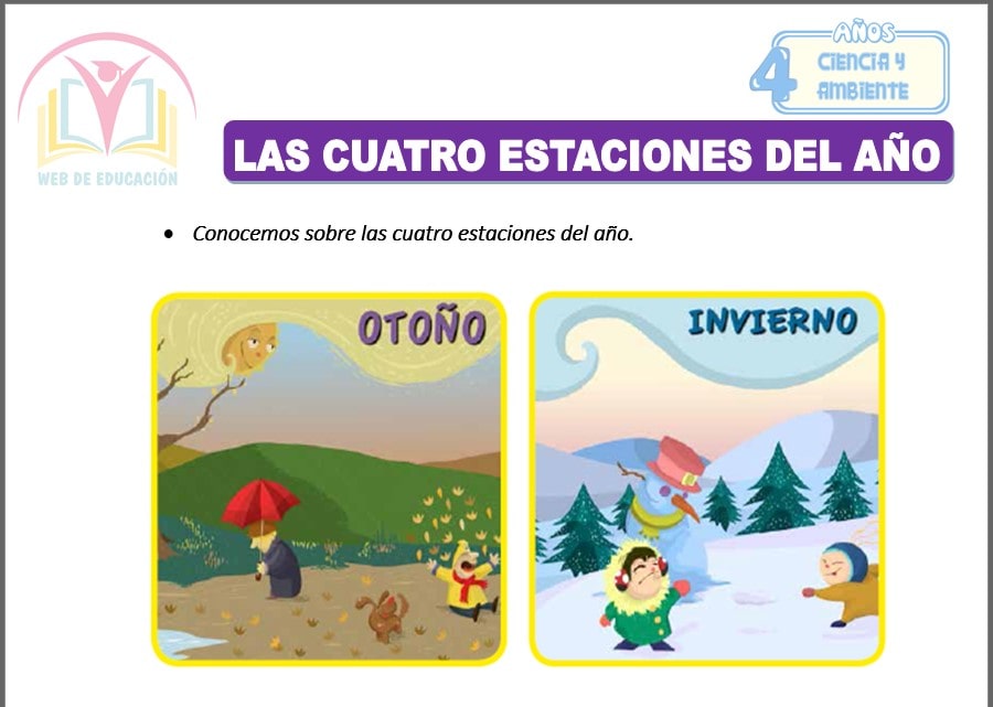 Las cuatro estaciones del año para cuatro años