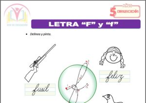 Letra “F” y “f” para cinco años