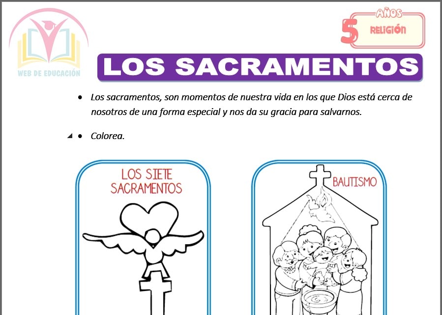 Los sacramentos para cinco años