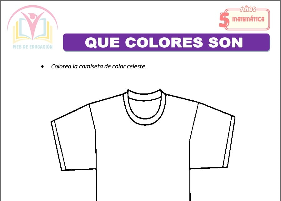 Que colores son para cinco años