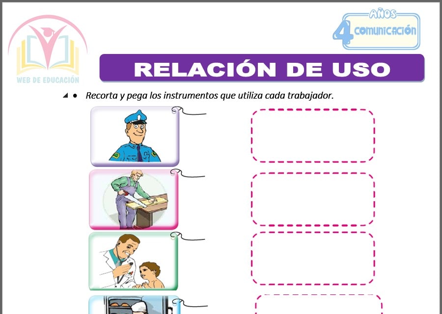 Relación de uso para cuatro años