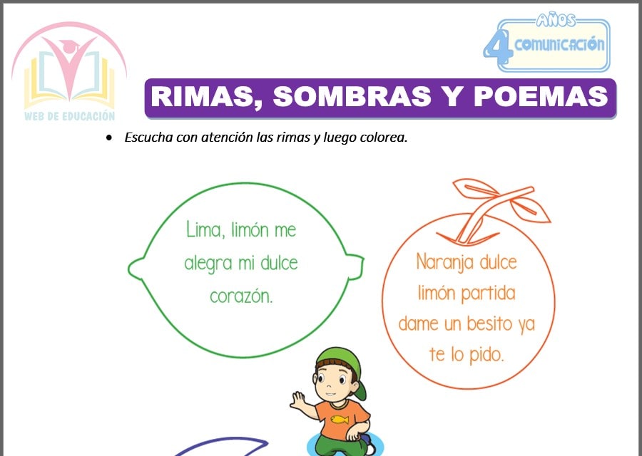 Rimas, Sombras y poemas para cuatro años