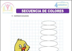 Secuencia de colores para cuatro años