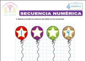 Secuencia numérica para cuatro años