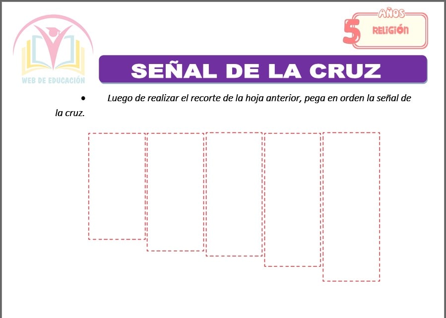 Señal de la cruz para cinco años