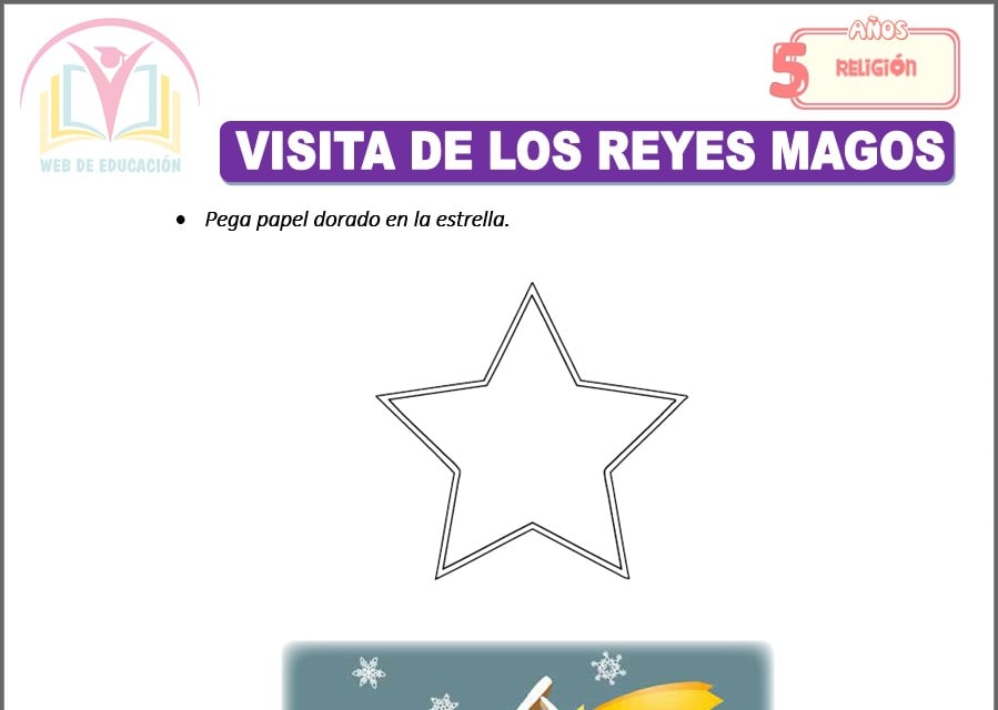 Visita de los reyes magos para cinco años