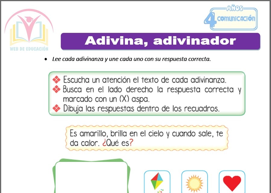 ¡Adivina, adivinador! para cuatro años